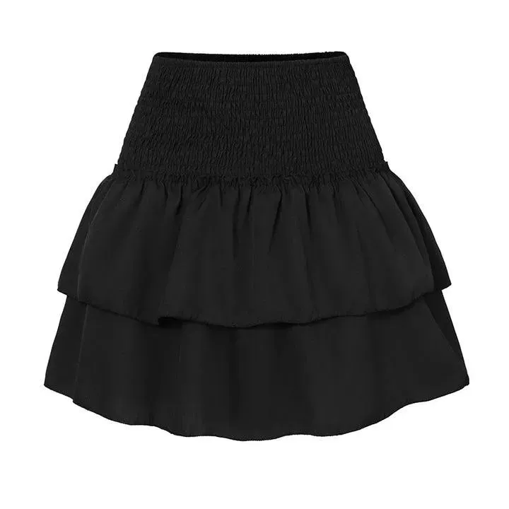 Boho Belle™ | Women's Mini Skirt | Bohemian Print, A-Line Flowy Design, Smocked Waist & Ruffled Layers