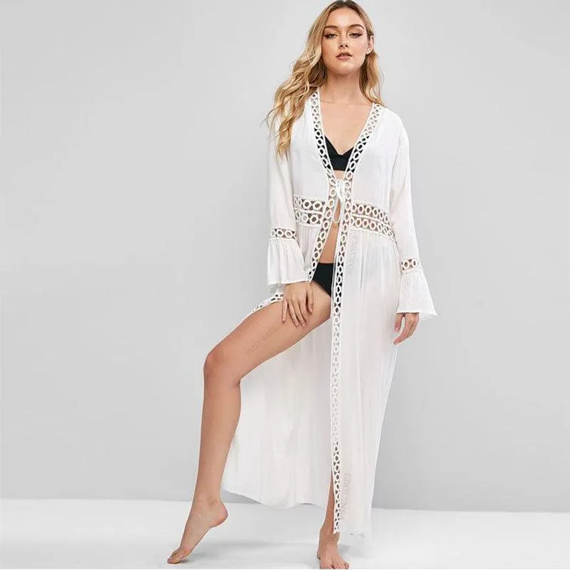 Boho Chic Hollow Out Beach Cover Up