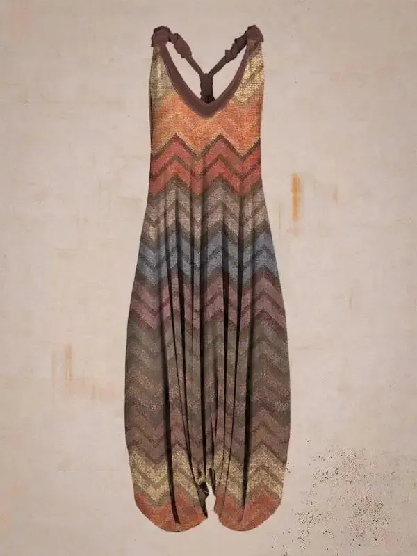 Boho Luxe™ | Women's Bohemian Jumpsuit | Halter Neck, Loose Fit, Full Length Harem Style