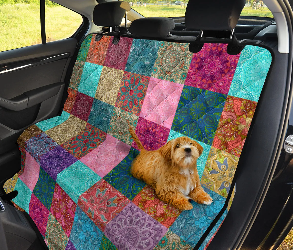 Boho Patchwork Design 02 Car Pet Seat Cover