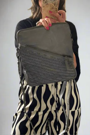Bologna Woven Leather Crossbody Bag