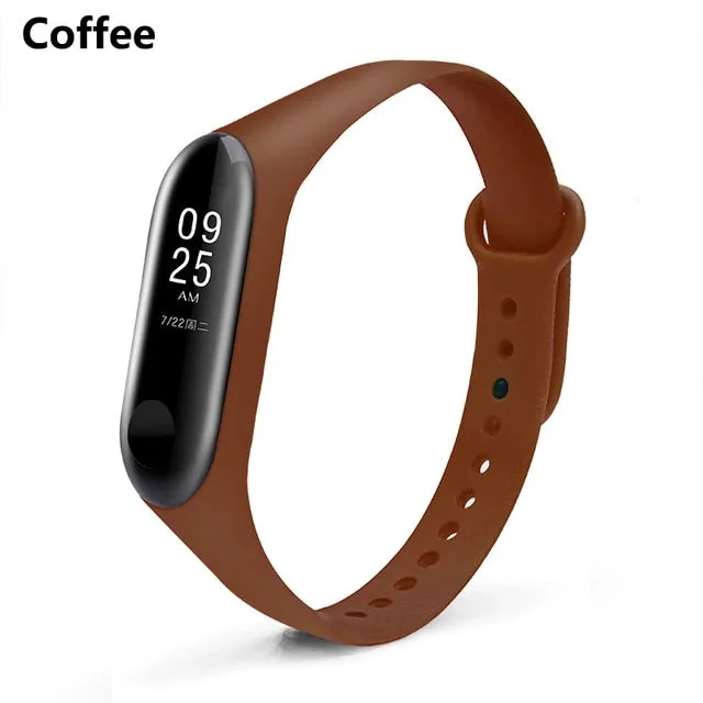 BOORUI Mi Band 3 4 Strap wrist strap for Xiaomi mi band 3 4 Silicone Miband 3 4 accessories  pulsera correa Mi 3 replacement