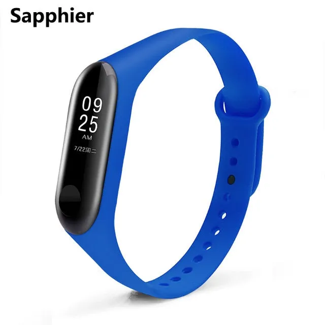 BOORUI Mi Band 3 4 Strap wrist strap for Xiaomi mi band 3 4 Silicone Miband 3 4 accessories  pulsera correa Mi 3 replacement