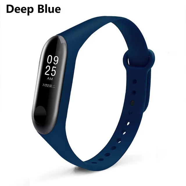 BOORUI Mi Band 3 4 Strap wrist strap for Xiaomi mi band 3 4 Silicone Miband 3 4 accessories  pulsera correa Mi 3 replacement