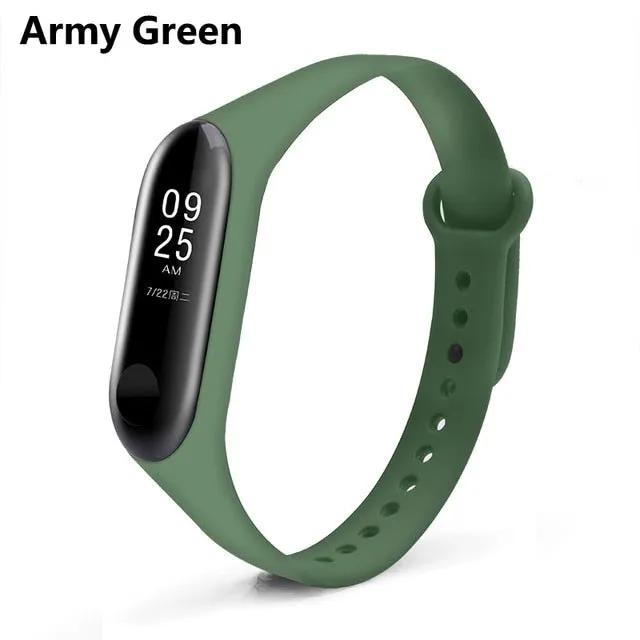 BOORUI Mi Band 3 4 Strap wrist strap for Xiaomi mi band 3 4 Silicone Miband 3 4 accessories  pulsera correa Mi 3 replacement