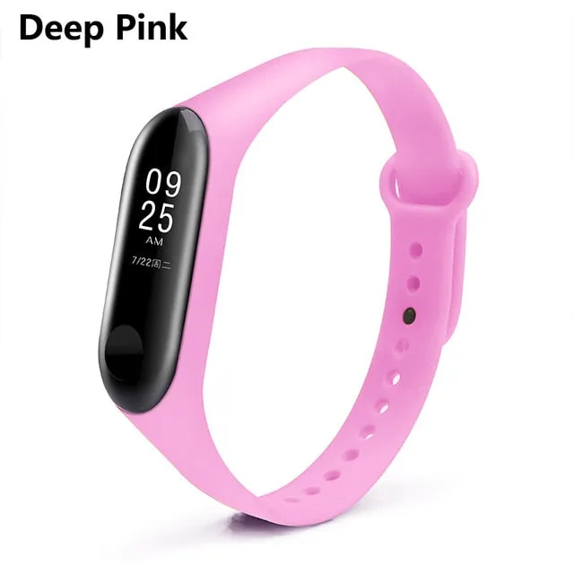 BOORUI Mi Band 3 4 Strap wrist strap for Xiaomi mi band 3 4 Silicone Miband 3 4 accessories  pulsera correa Mi 3 replacement