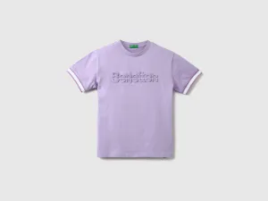 Boys Embossed Round Neck T-shirt