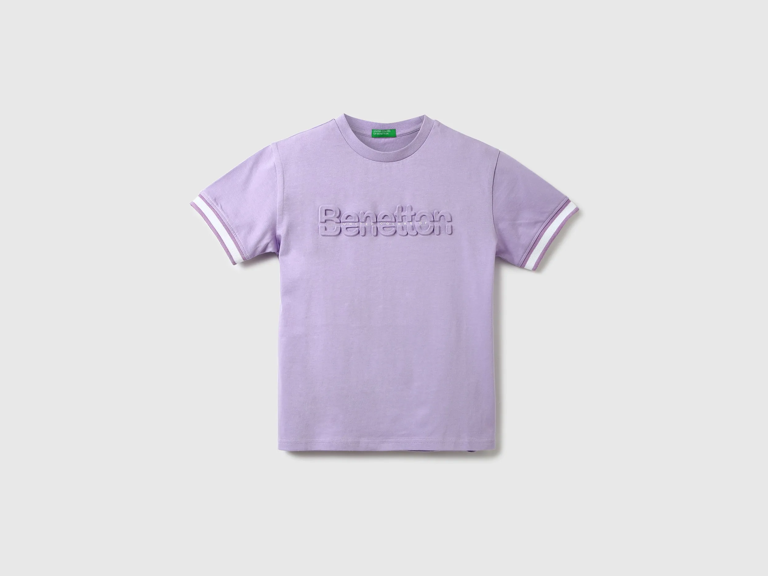 Boys Embossed Round Neck T-shirt