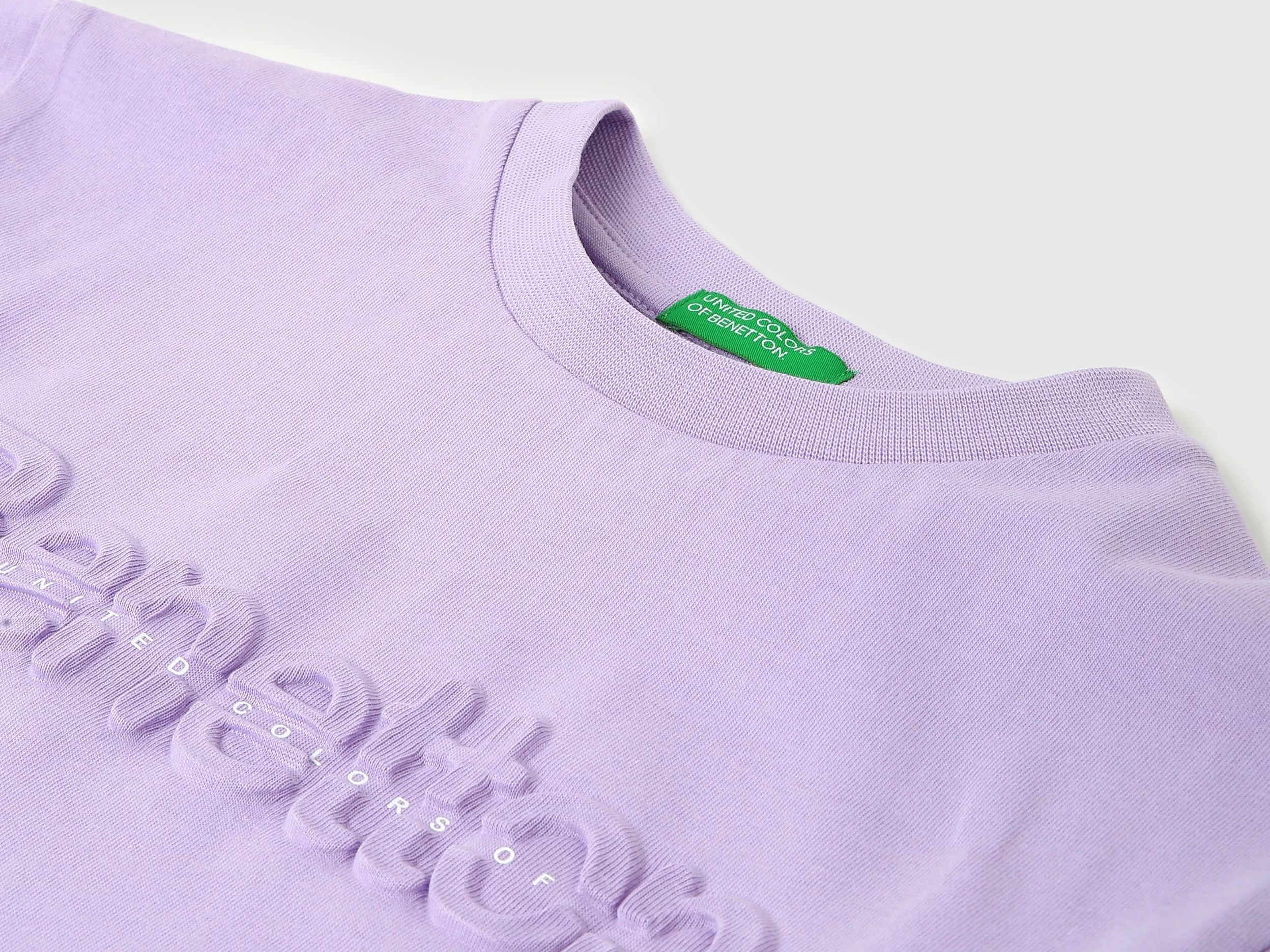 Boys Embossed Round Neck T-shirt