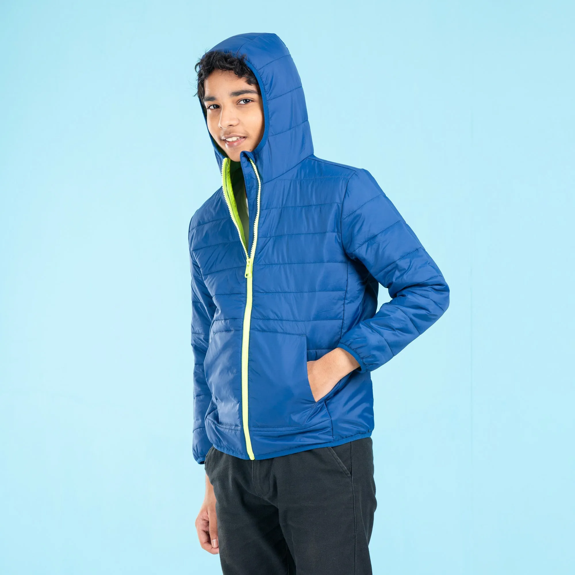 Boys Quilting Jacket- Navy