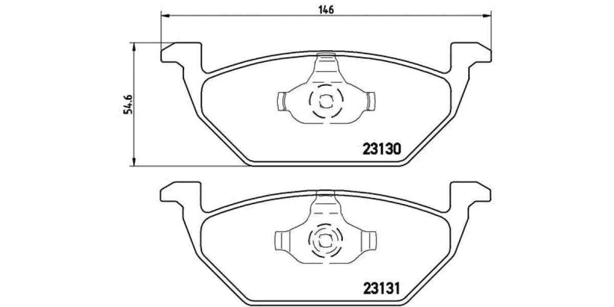 Brembo Brake Pads Front Audi A3 ( Set Lh&Rh) (P85041)