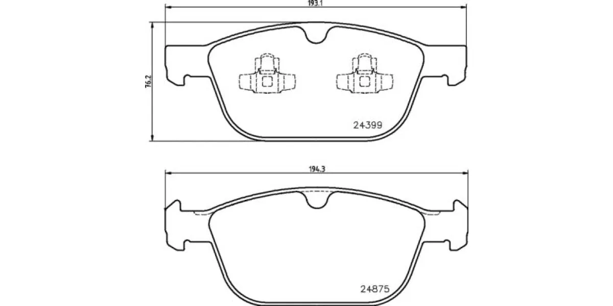 Brembo Brake Pads Front Volvo Xc60/70 2.4 ( Set Lh&Rh) (P86023)