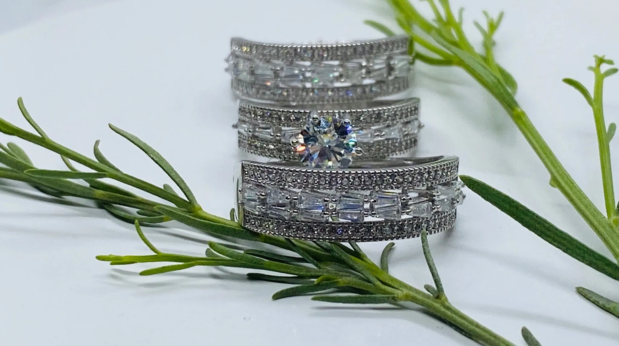 Bridal Set Engagement And Wedding Ring Set