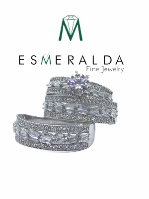 Bridal Set Engagement And Wedding Ring Set