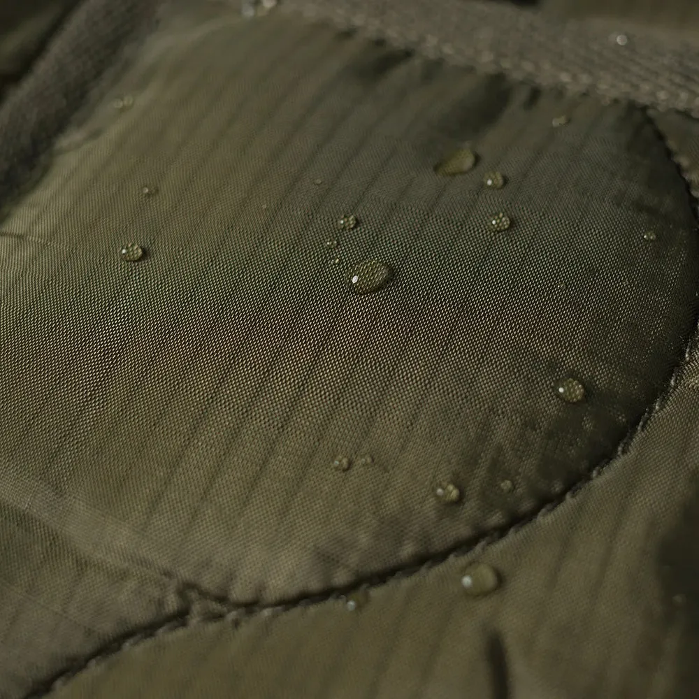 Bronson Olive Military Style Quilted Nylon Ripstop Liner Jacket