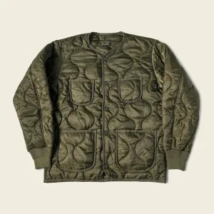 Bronson Olive Military Style Quilted Nylon Ripstop Liner Jacket