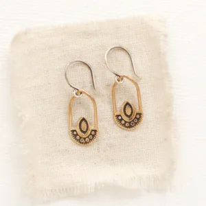 Bronze Wanderer Hoop Earrings