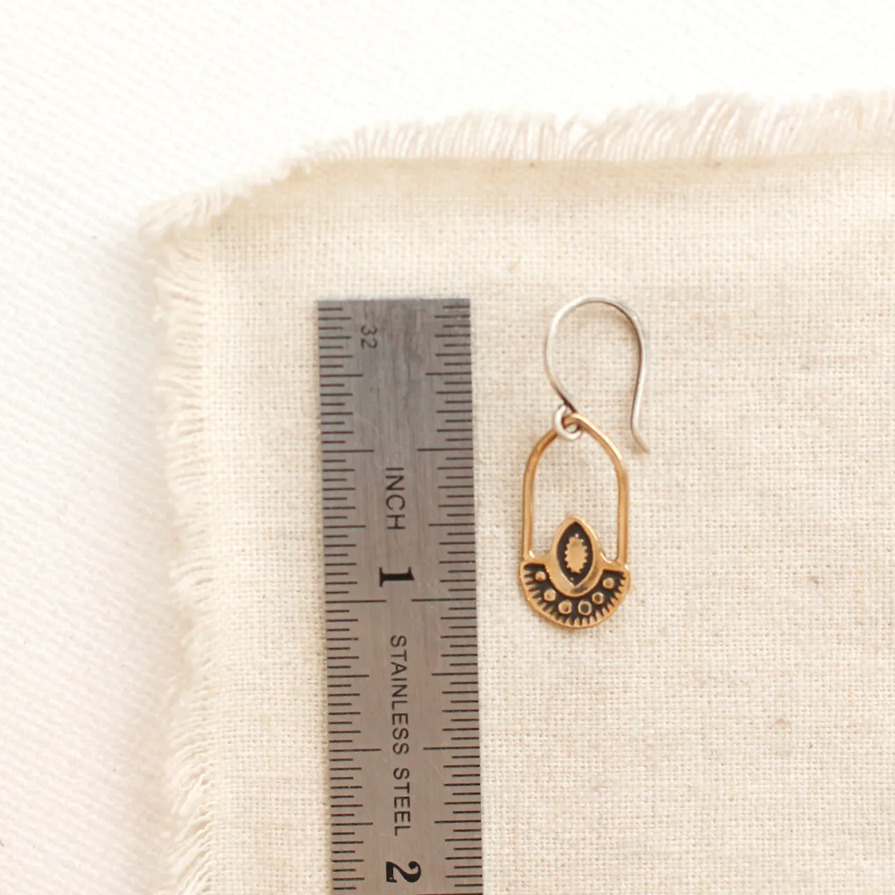 Bronze Wanderer Hoop Earrings