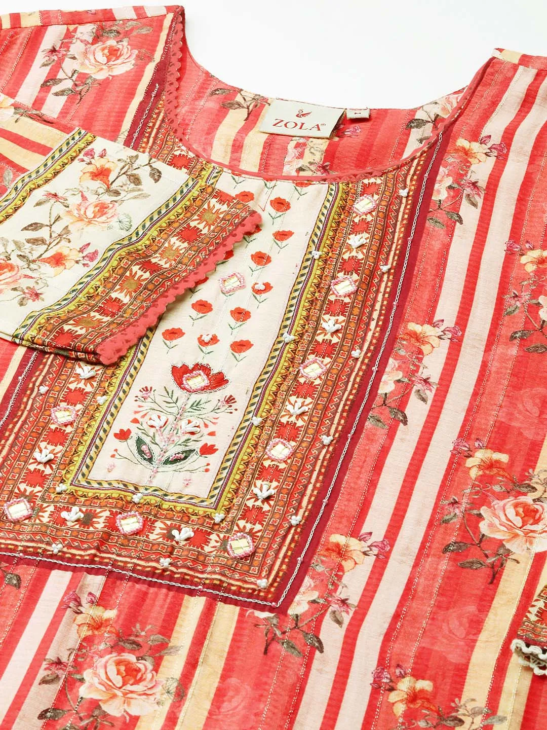 Buy Coral Comfort Fit Muslin Kurta for women online India - Zola