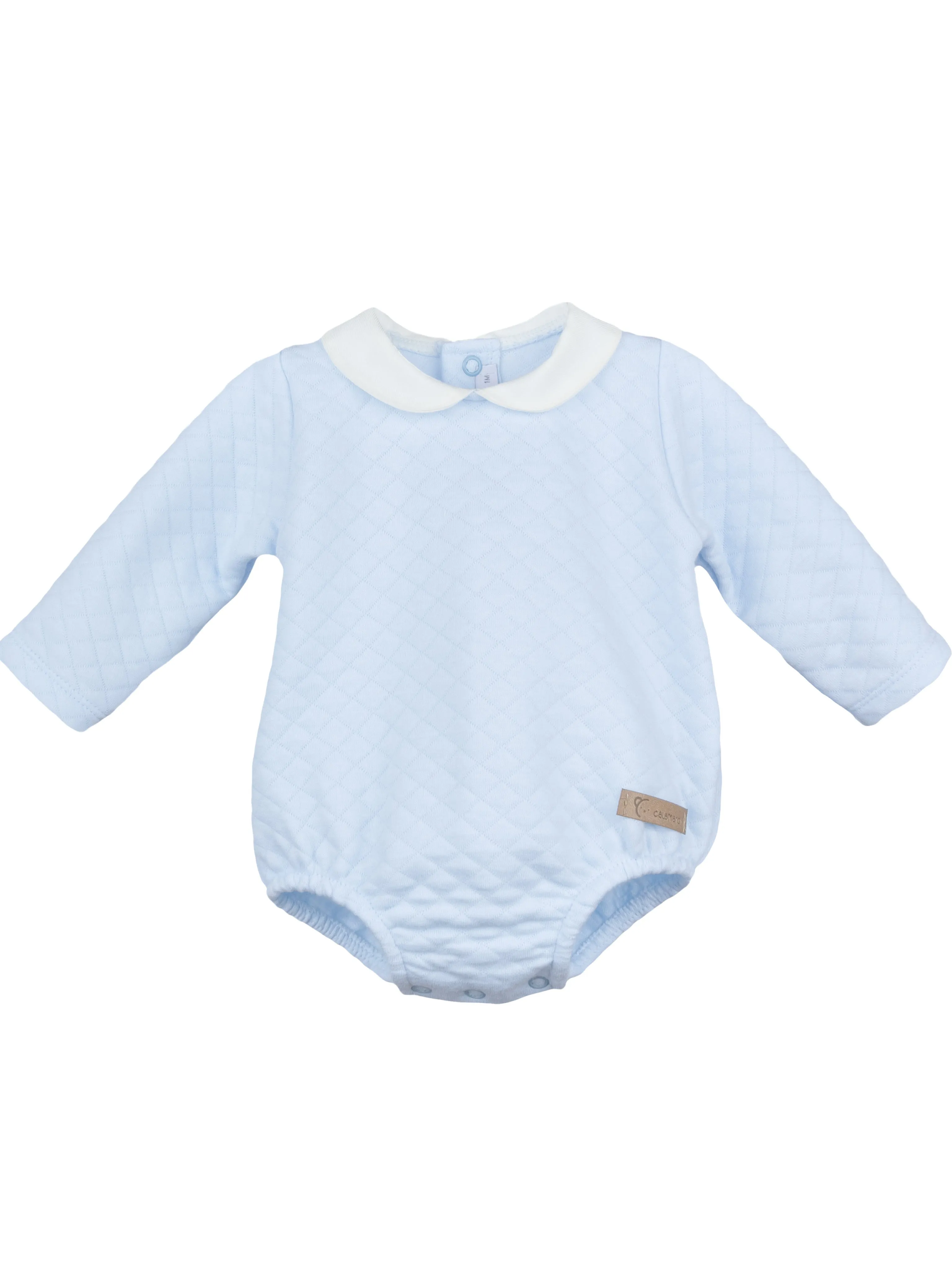 Calamaro blue quilted romper