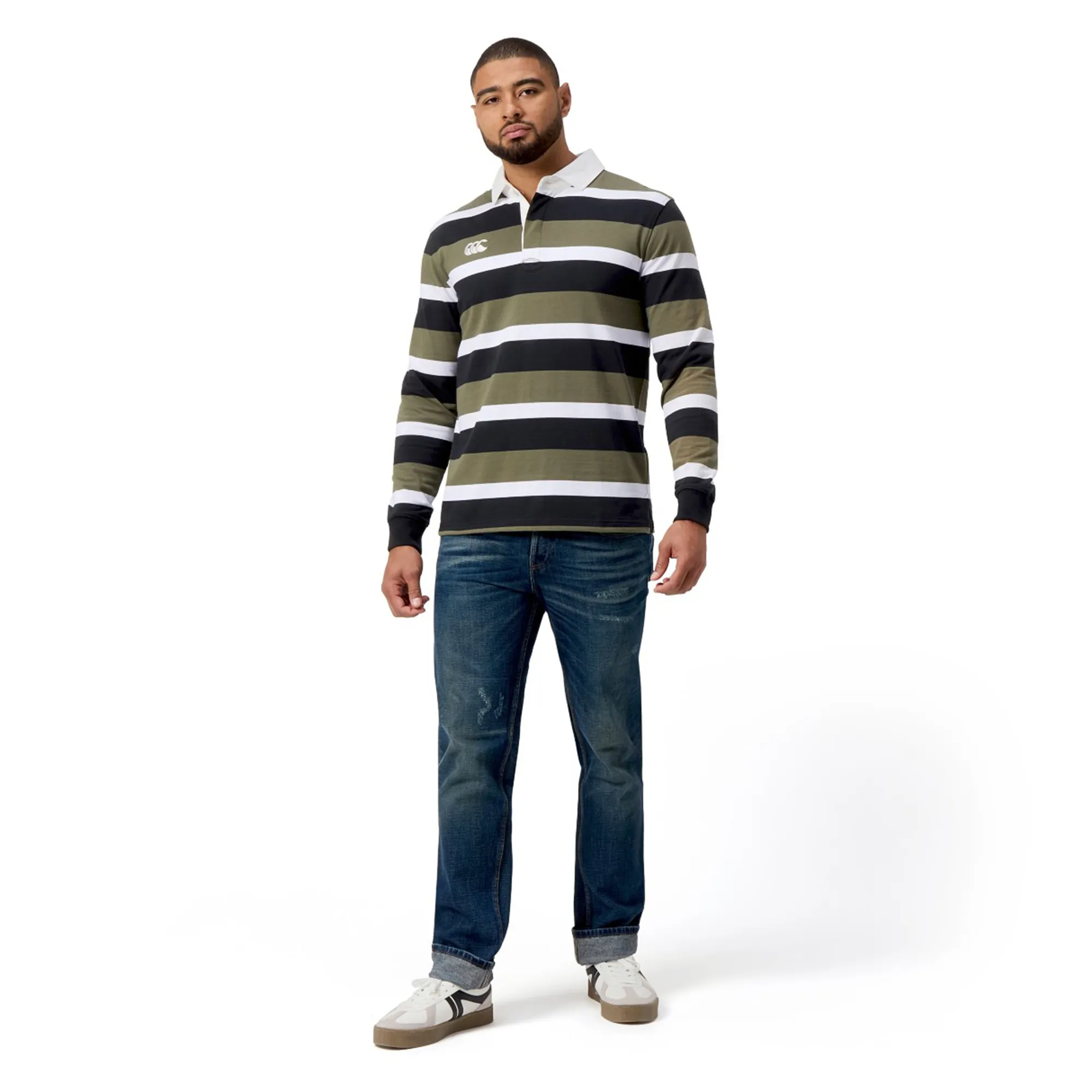Canterbury Yarn Dye Long Sleeve Striped Rugby Jersey