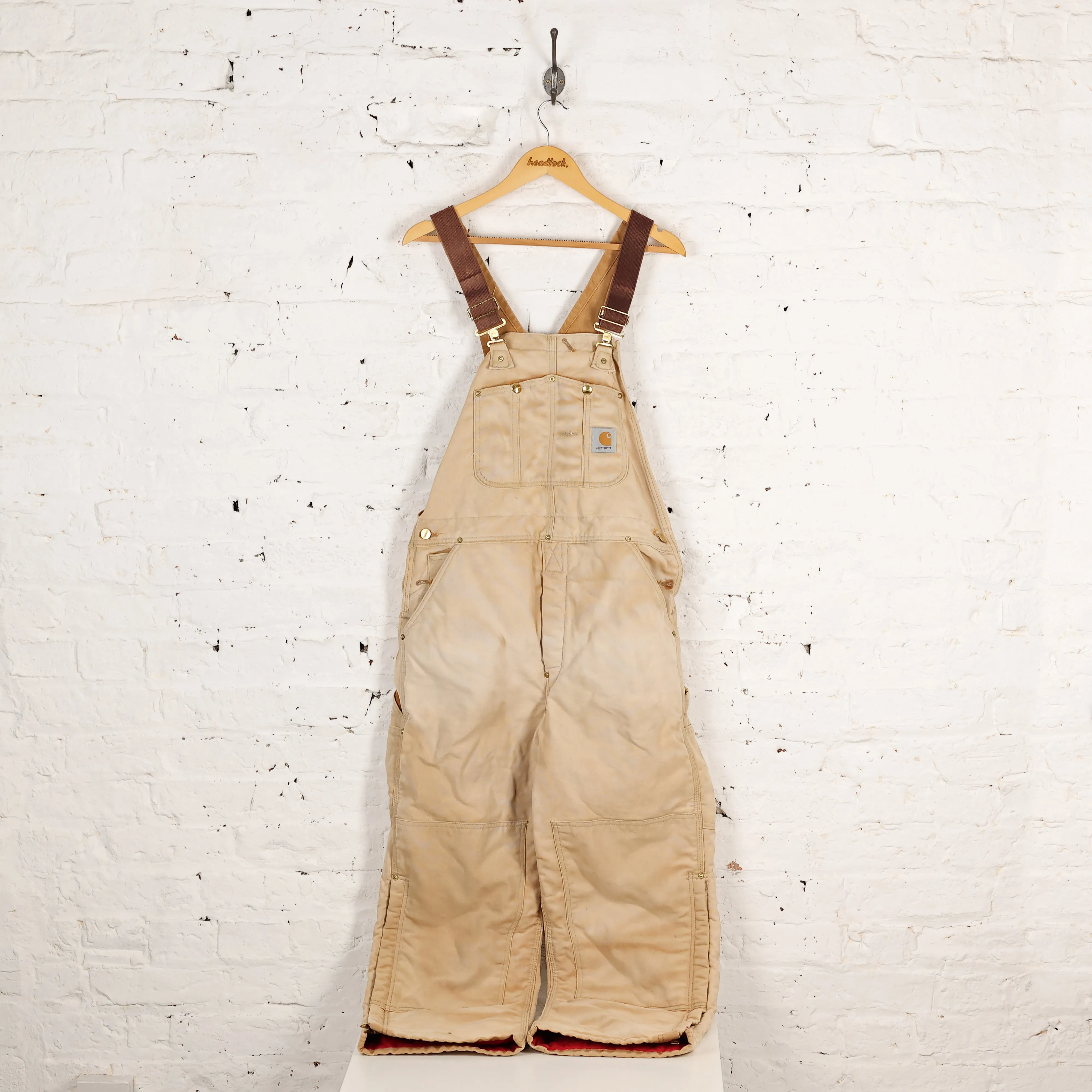 Carhartt Double Knee Work Dungarees - Beige - XL
