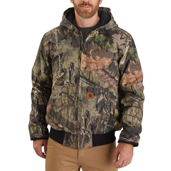 Carhartt Hunt Duck Insulated Quilt Lined Camo Active Jacket