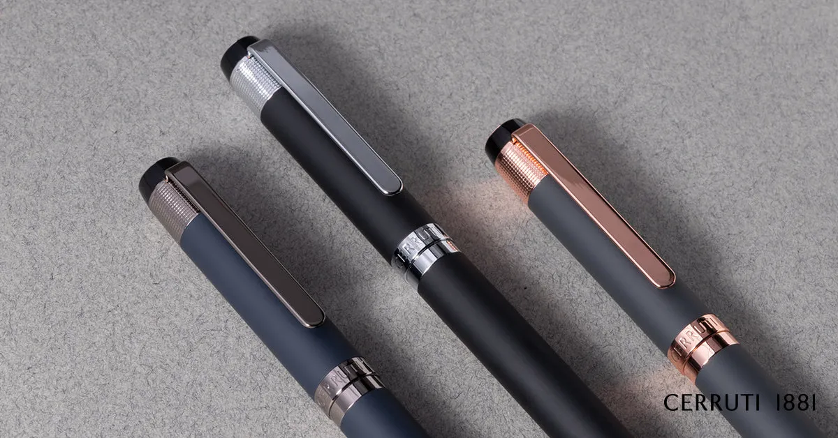 CERRUTI 1881 NSQ0134G-Ballpoint pen Thames Grey