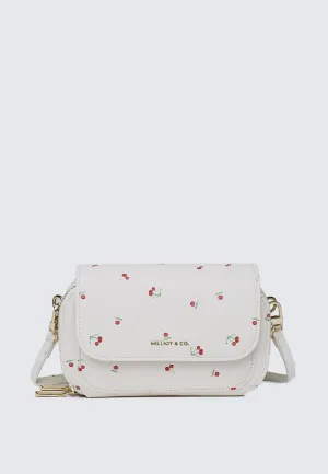 Cher Cher Double Zipper Sling Pouch (Beige)