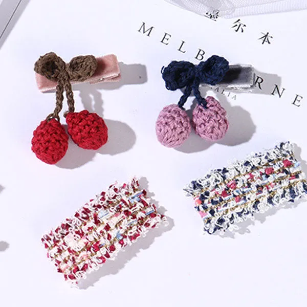 Cherry Hair Clip Set (Price For 1 Piece)