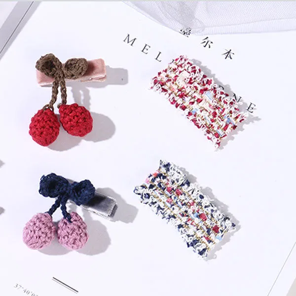 Cherry Hair Clip Set (Price For 1 Piece)