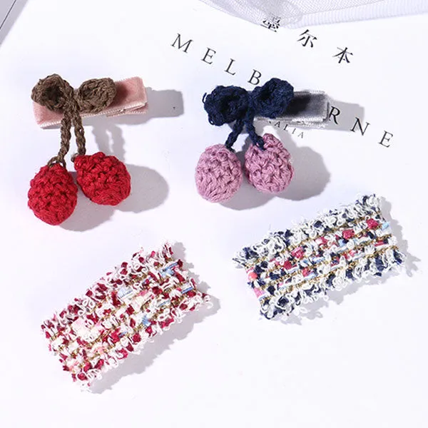 Cherry Hair Clip Set (Price For 1 Piece)