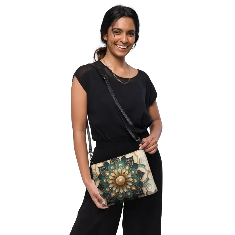 Chic Mandal Pattern Crossbody Bag for Boho Vibes