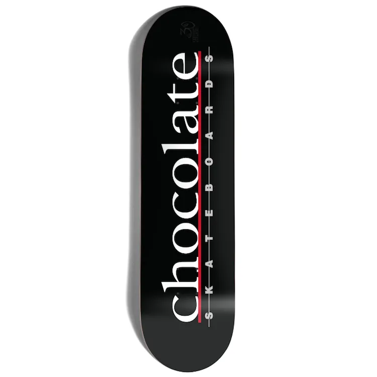 Chocolate Skateboards 30 Years Bar Logo Vincent Alvarez Skateboard Deck 8.5"