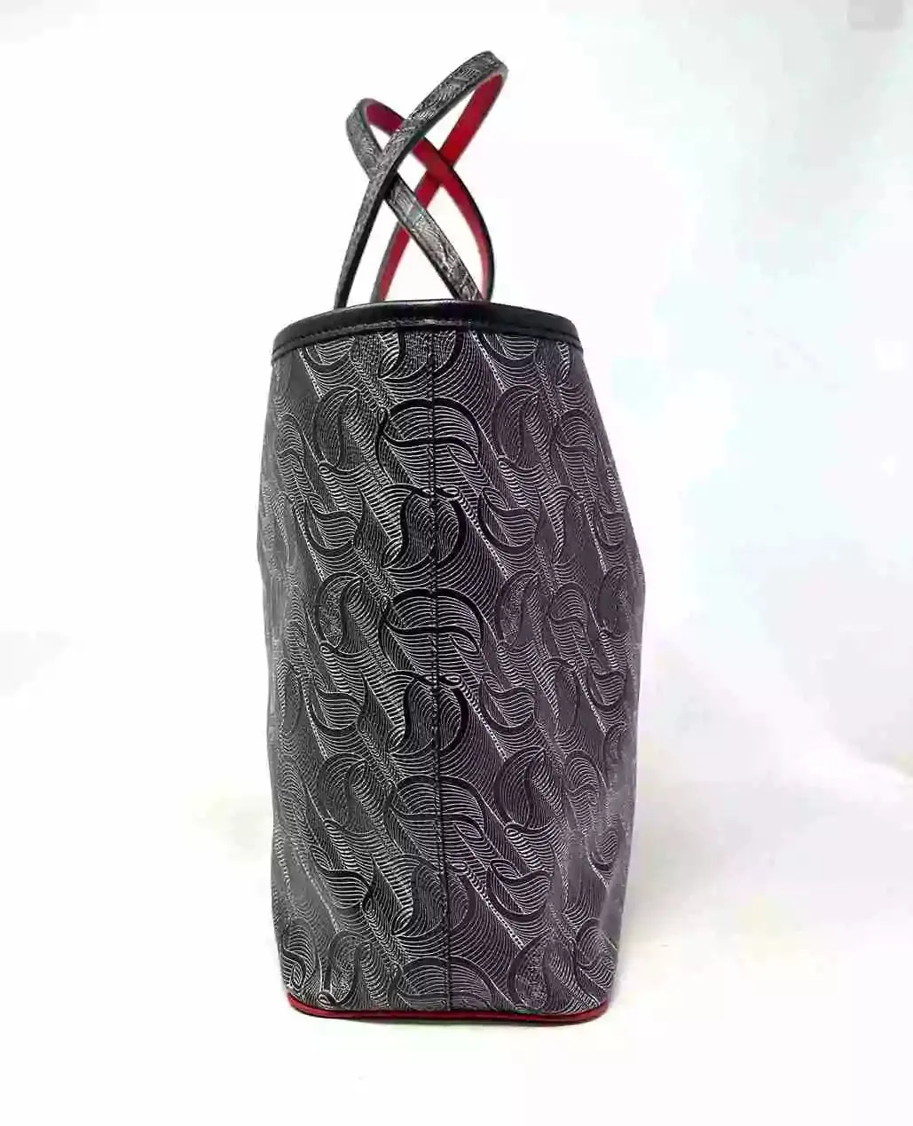 Christian Louboutin Cabata Monogram Small Black Tote Bag