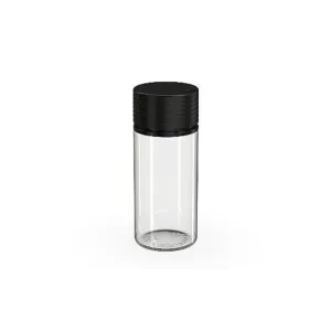 Chubby Gorilla 100Ml Spiral Bottle With Inner Seal & Tamper Evident Break-Off Band (Clear Natural Bottle With Opaque Black Closure) - (400 Count)