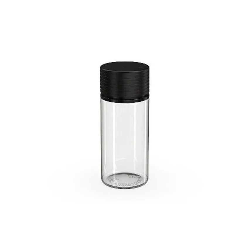 Chubby Gorilla 100Ml Spiral Bottle With Inner Seal & Tamper Evident Break-Off Band (Clear Natural Bottle With Opaque Black Closure) - (400 Count)