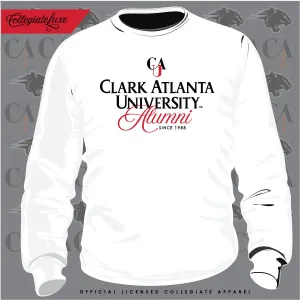 Clark Atlanta | Vintage Fancy Alumni White Sweatshirt (**)