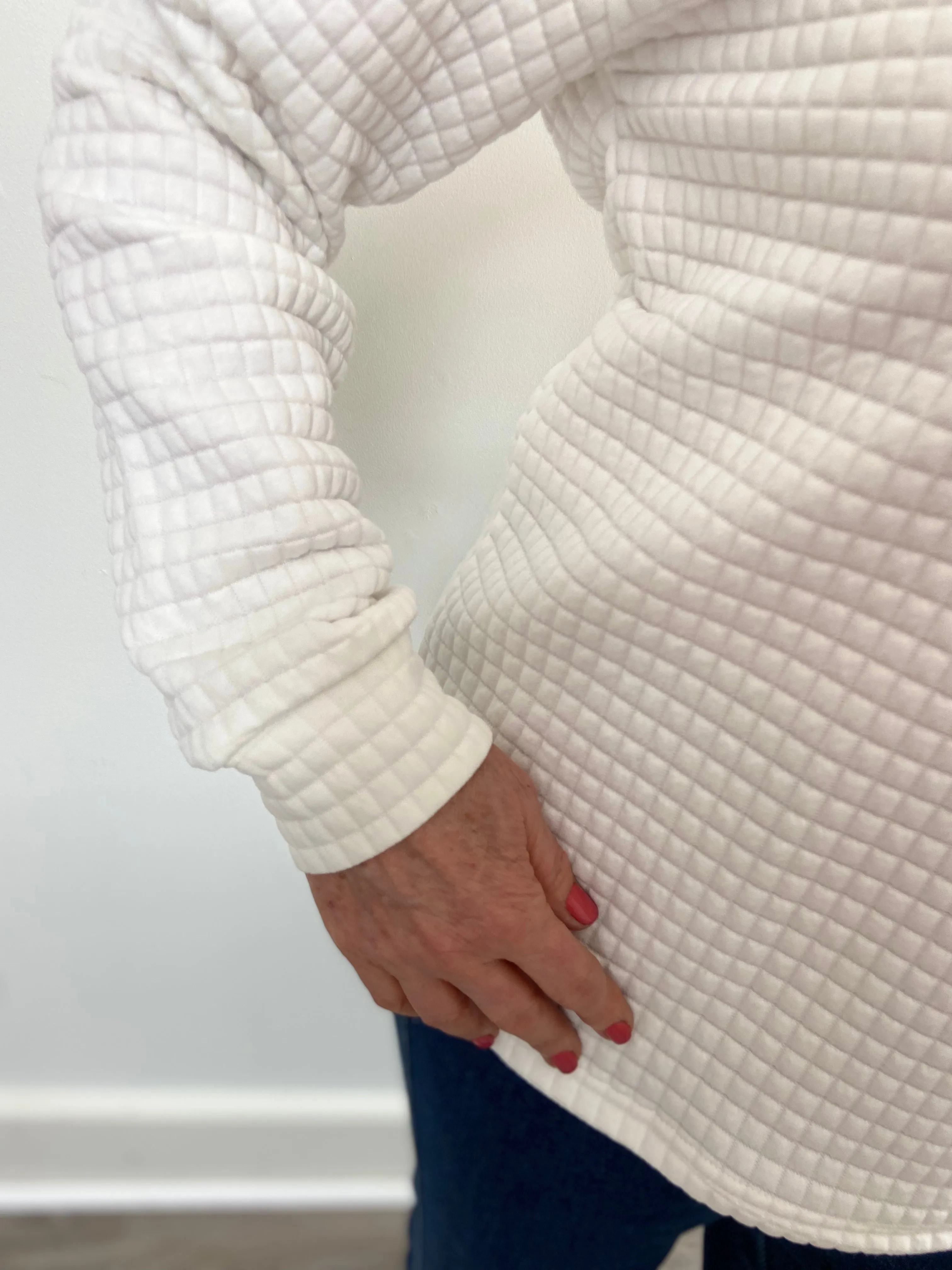 Classic Comfort Quilted Pullover