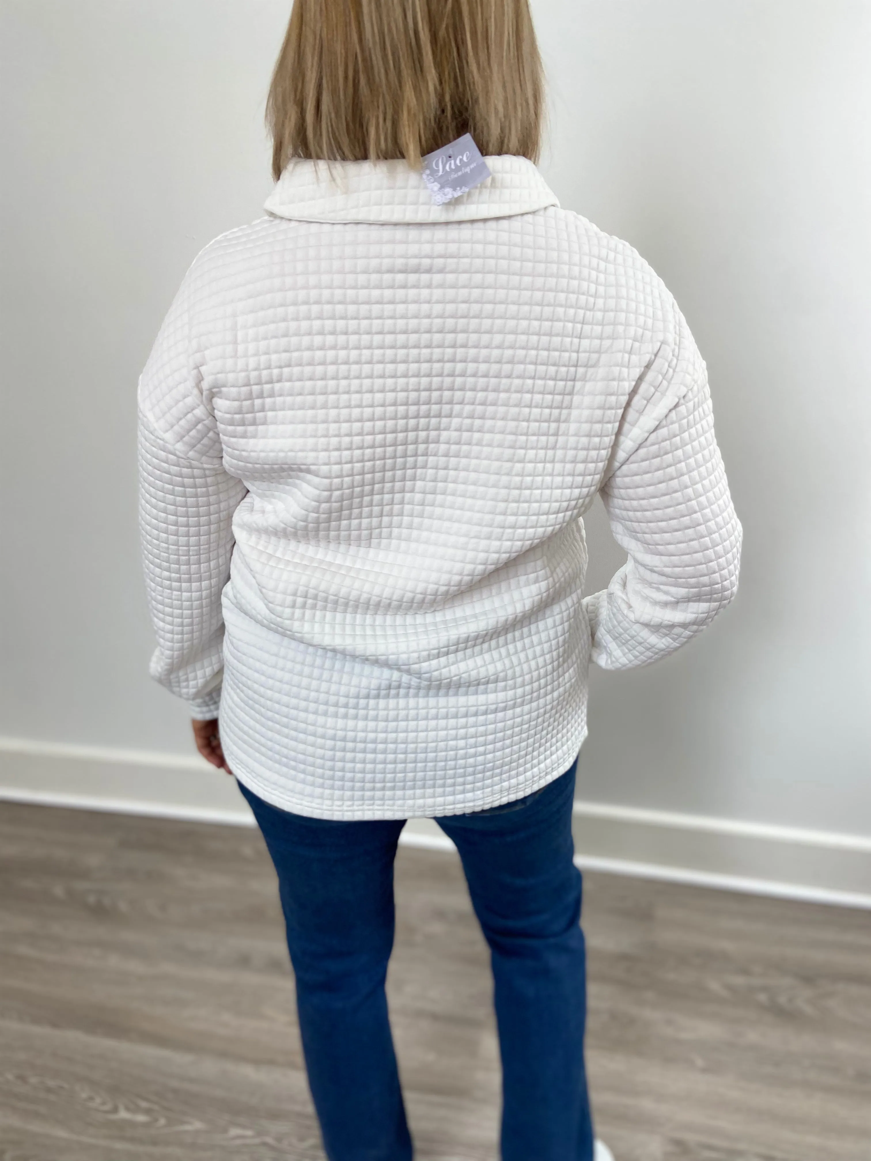 Classic Comfort Quilted Pullover