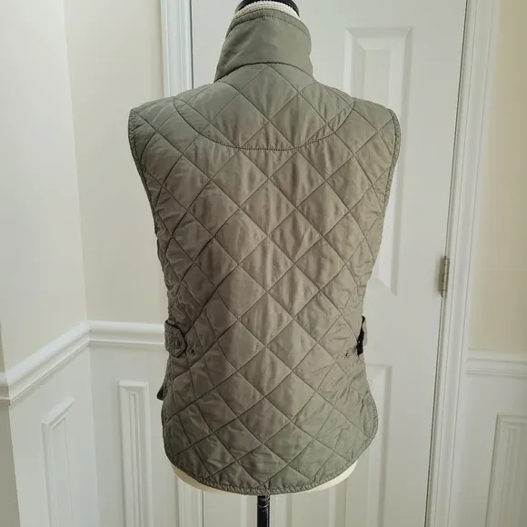 Coach NY Quilted Zip UP‎ Vest Green
