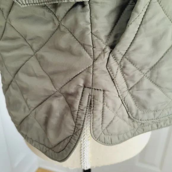 Coach NY Quilted Zip UP‎ Vest Green