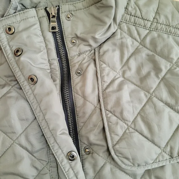Coach NY Quilted Zip UP‎ Vest Green