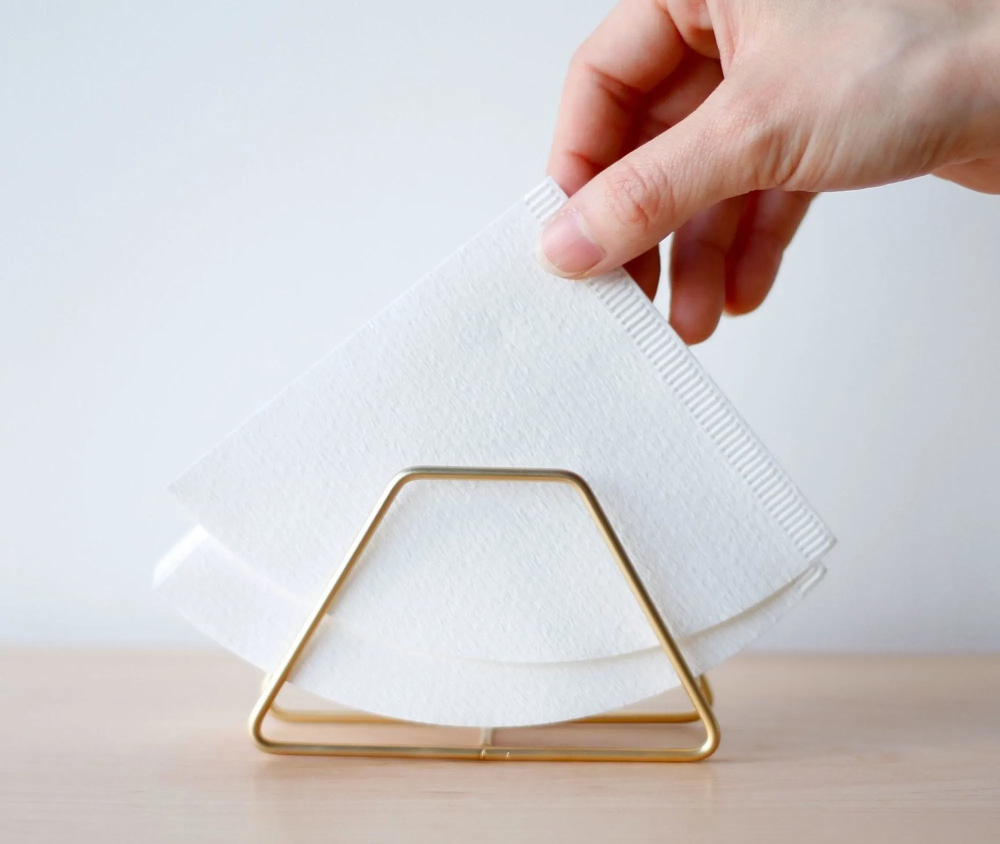 Coffee Filter Holder - Gold