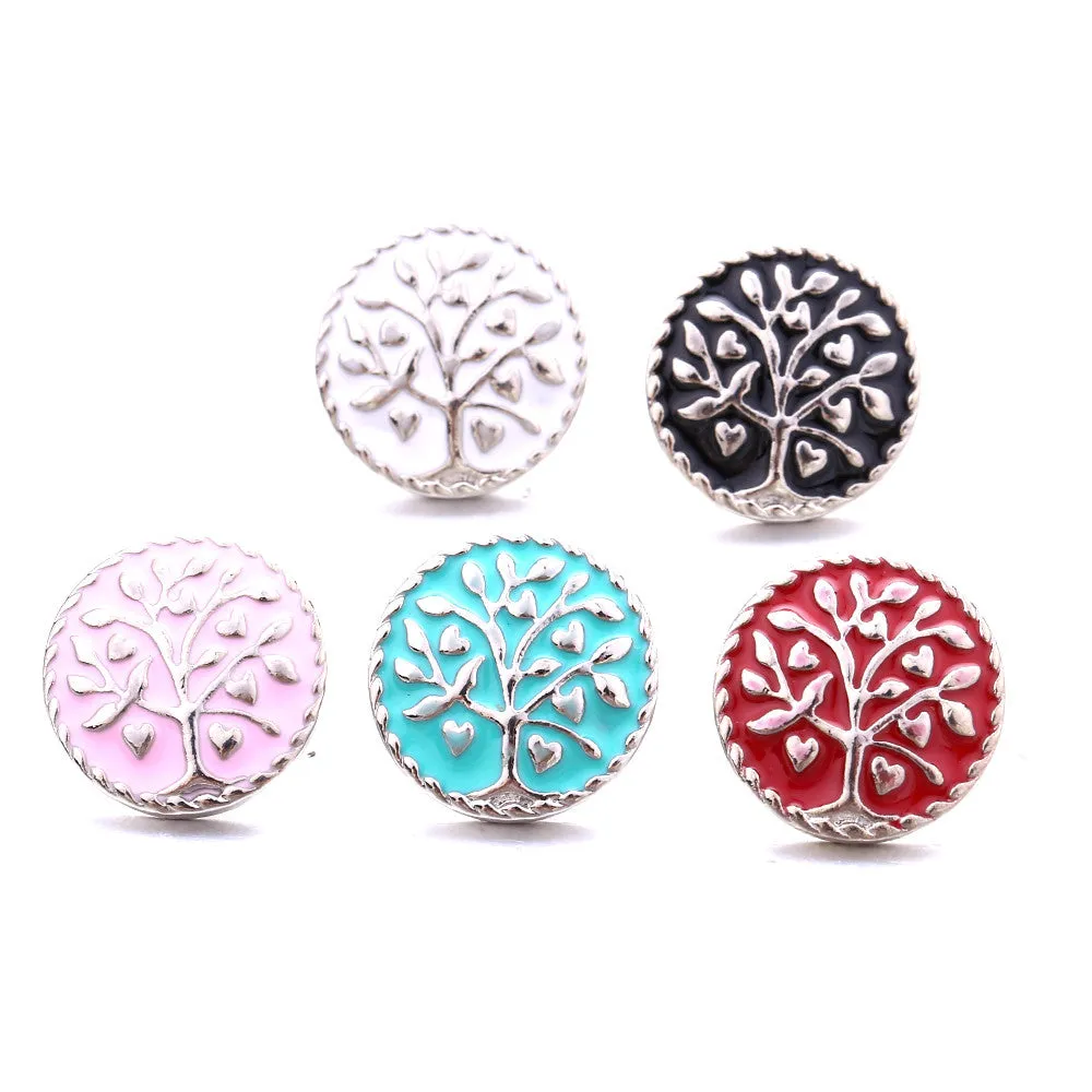 Colored Tree Jewelry Snap