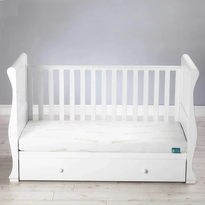 Cot Bed 100% Natural Mattress with Washable Bamboo Cover | Natural coir and wool filling | 140 x 70cm