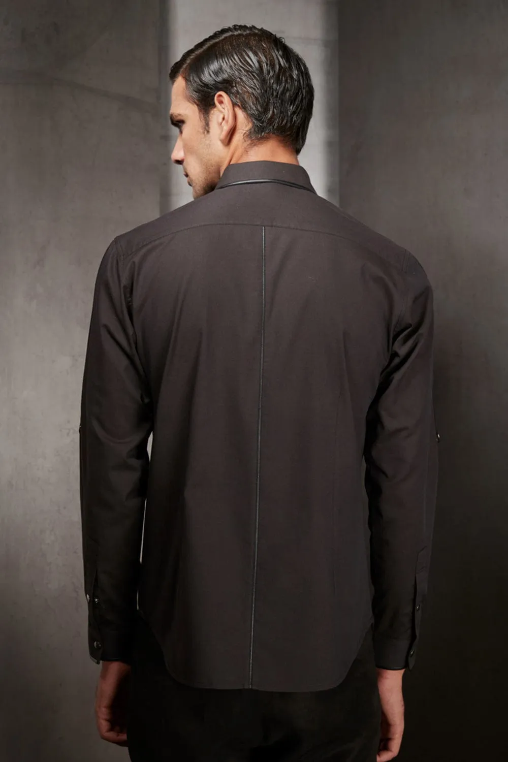 Cotton Zipper Shirt