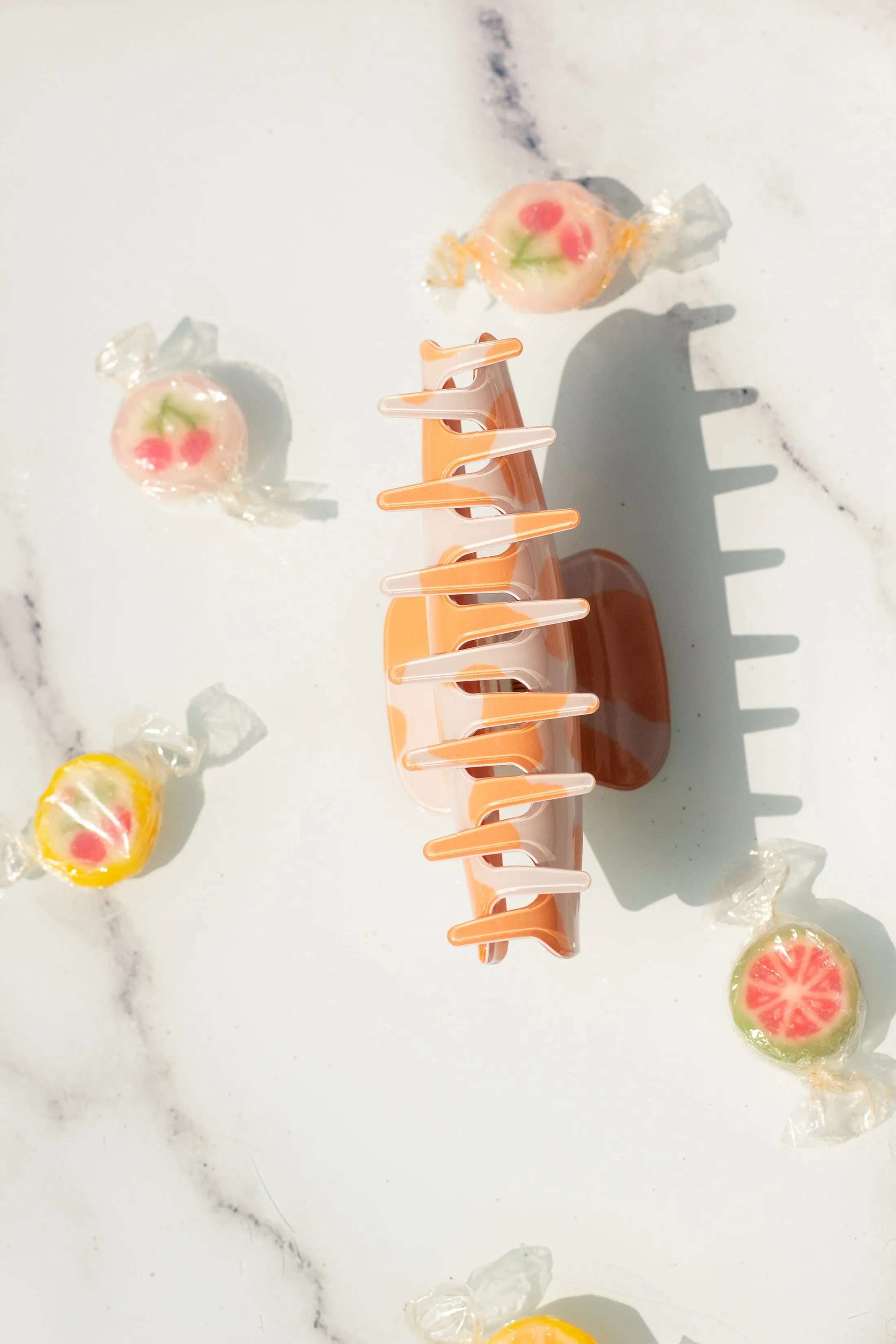 Cow Print Claw Clip