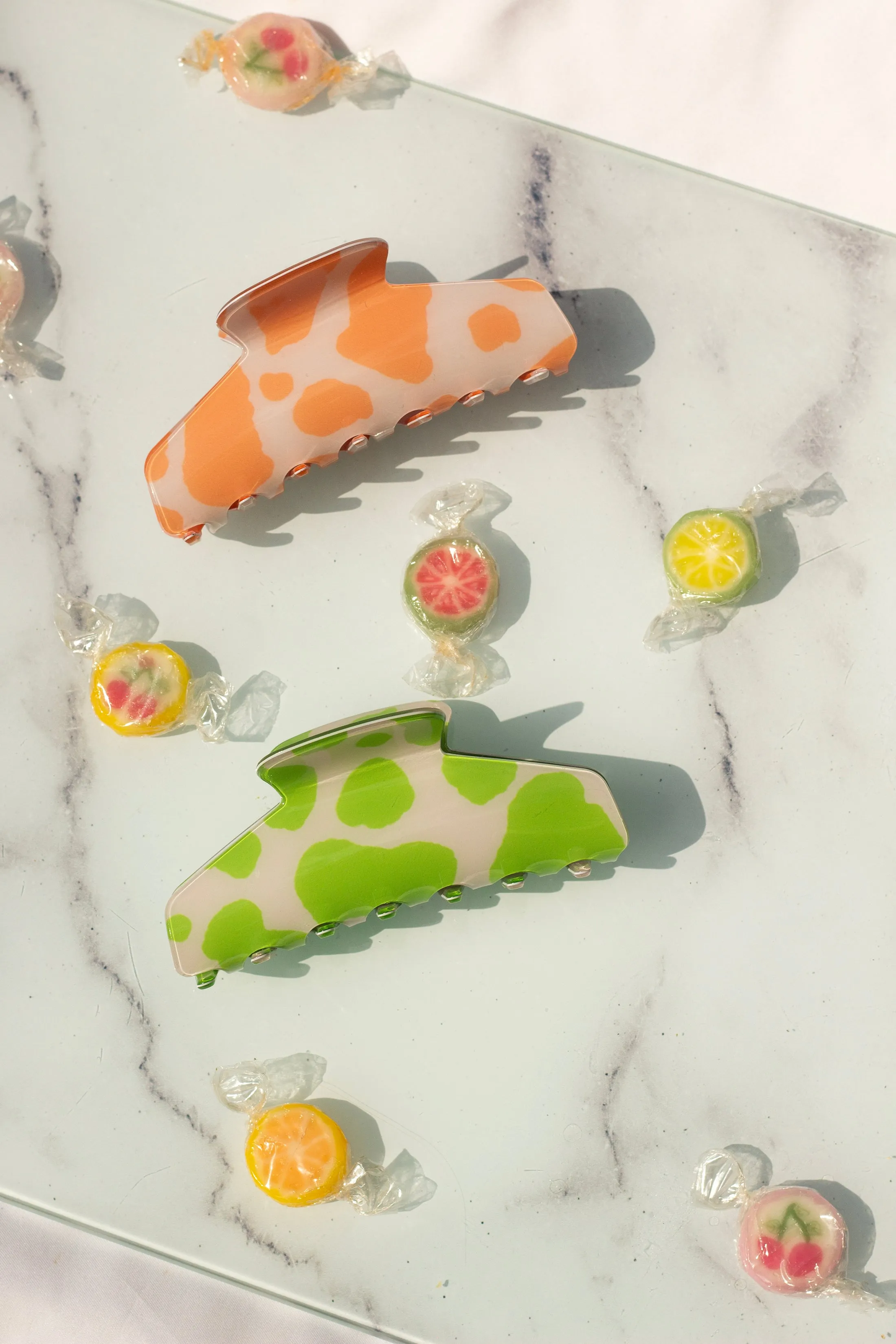 Cow Print Claw Clip