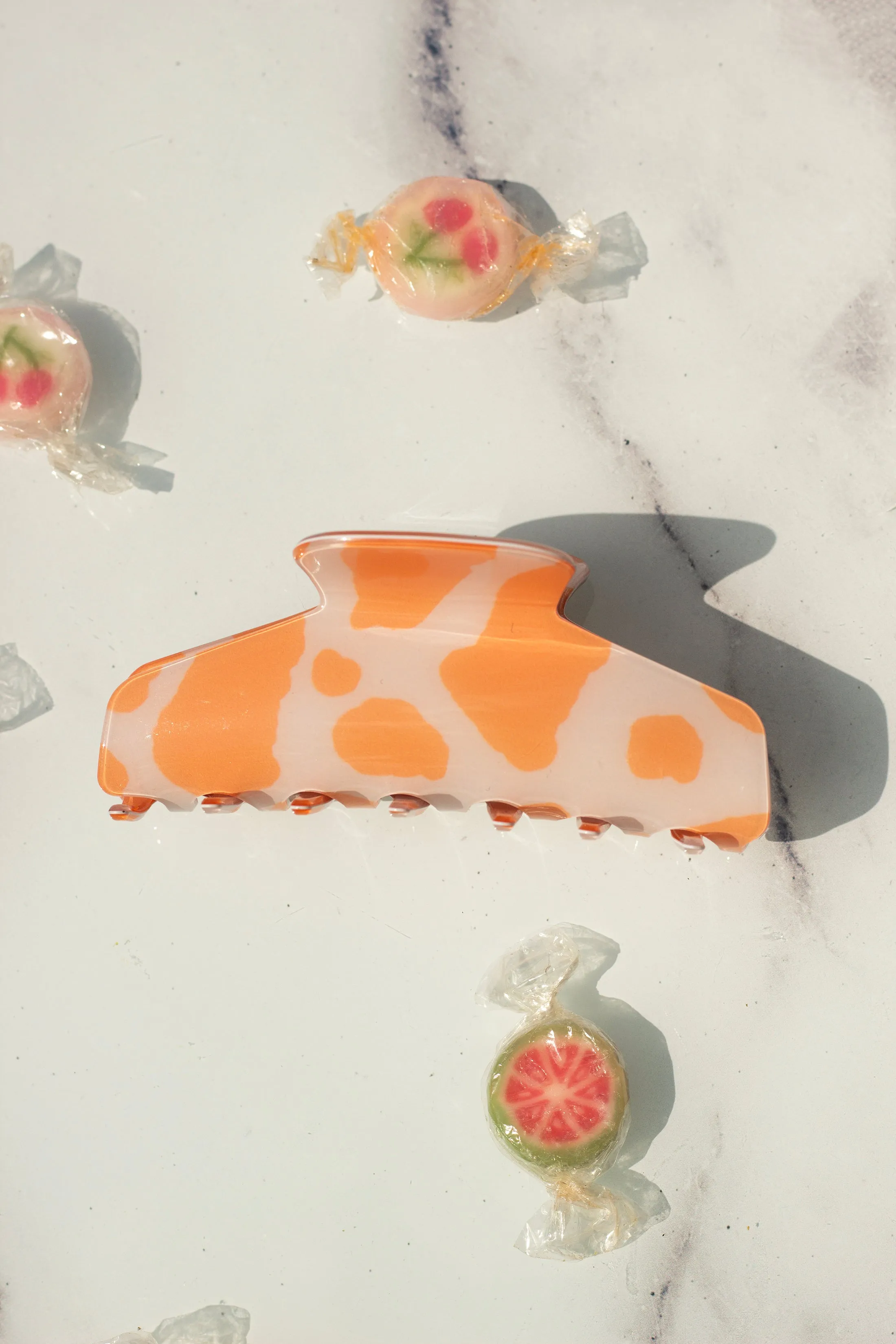 Cow Print Claw Clip